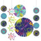CREATIVE CONVERTING Kids Birthday Graffiti Party Birthday Decoration Kit, 1 Count 196504193208