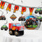 CREATIVE CONVERTING Kids Birthday Monster Truck Rally Birthday Giant Customizable Banner with Stickers, 1 Count 039938621117