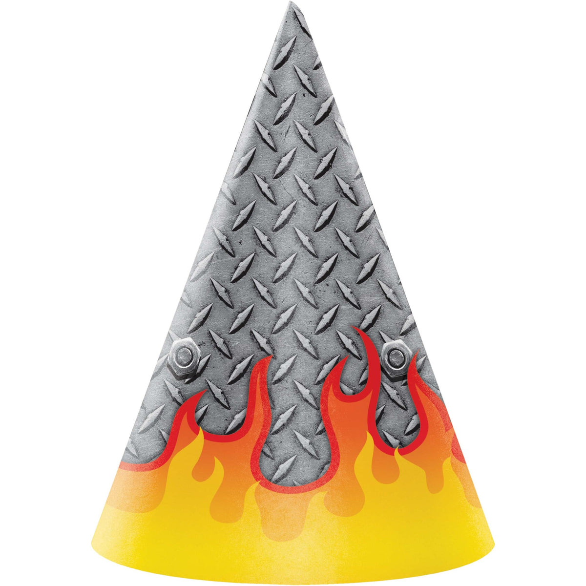 CREATIVE CONVERTING Kids Birthday Monster Truck Rally Birthday Party Hats, 8 Count 039938621308