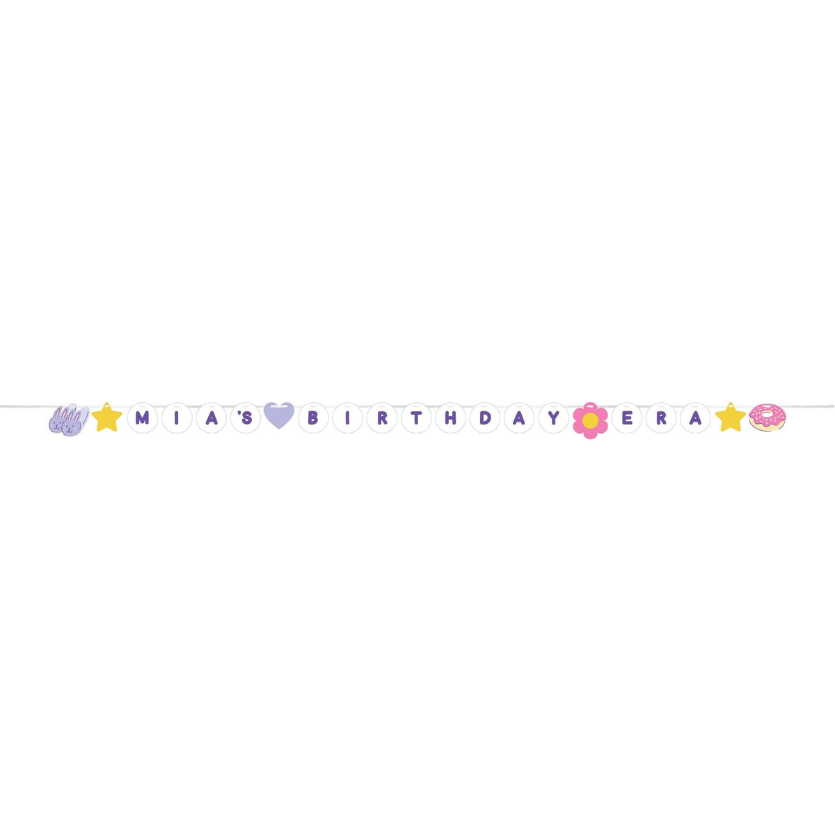 CREATIVE CONVERTING Kids Birthday Sweet Dreams Birthday Banner, 96 Inches, 1 Count 196504193666
