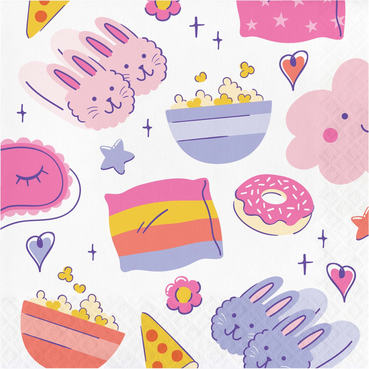 CREATIVE CONVERTING Kids Birthday Sweet Dreams Birthday Large Lunch Napkins, 16 Count 196504193543