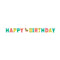 CREATIVE CONVERTING Theme Party Mexican Fiesta Happy Birthday Letter Banner, 96 Inches, 1 Count 039938622541