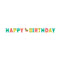 CREATIVE CONVERTING Theme Party Mexican Fiesta Happy Birthday Letter Banner, 96 Inches, 1 Count 039938622541
