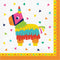 CREATIVE CONVERTING Theme Party Mexican Fiesta Large Lunch Napkins, 16 Count 039938617868