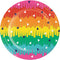 CREATIVE CONVERTING Theme Party Mexican Fiesta Small Round Dessert Paper Plates, 7 Inches, 8 Count 039938617851