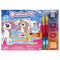 DANAWARES Kids Birthday Scenticorns Unicorn Stamping and Colouring Book, 1 Count 059562870453