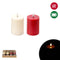 DANSON DECOR Christmas 3D Plastic Pillar LED Candle, Assortment, 1 Count 062615849191