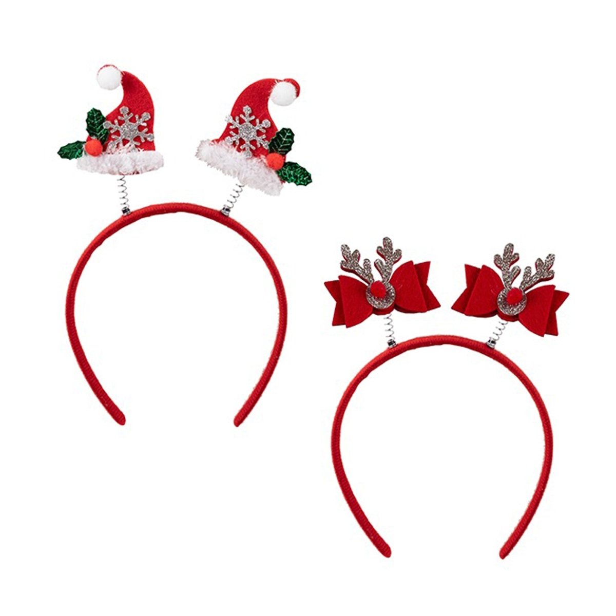 DANSON DECOR Christmas Christmas Red Head Bopper, Assortment, 1 Count 062615828738