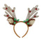 DANSON DECOR Christmas Fabric Headband with Reindeer Ears for Adults 062615865436