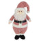 DANSON DECOR Christmas Fabric Standing Santa, Pink and White, 16 Inches, 1 Count 062615865801