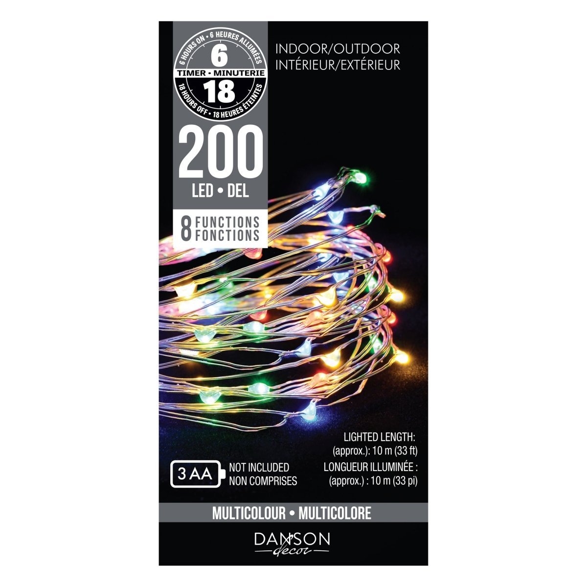 Microdot Multicolour LED Lights, 396 Inches | Party Expert