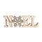 DANSON DECOR Christmas "Noël" Wood Sign, Natural and Gold, 1 Count