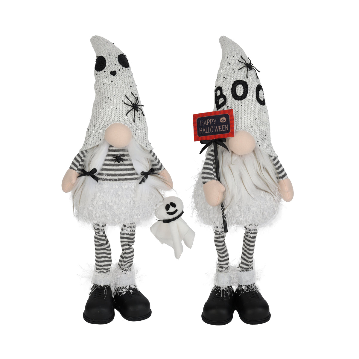 DANSON DECOR Halloween Fabric Standing Halloween Gnome, 10 Inches, Assortment, 1 Count 62615375614
