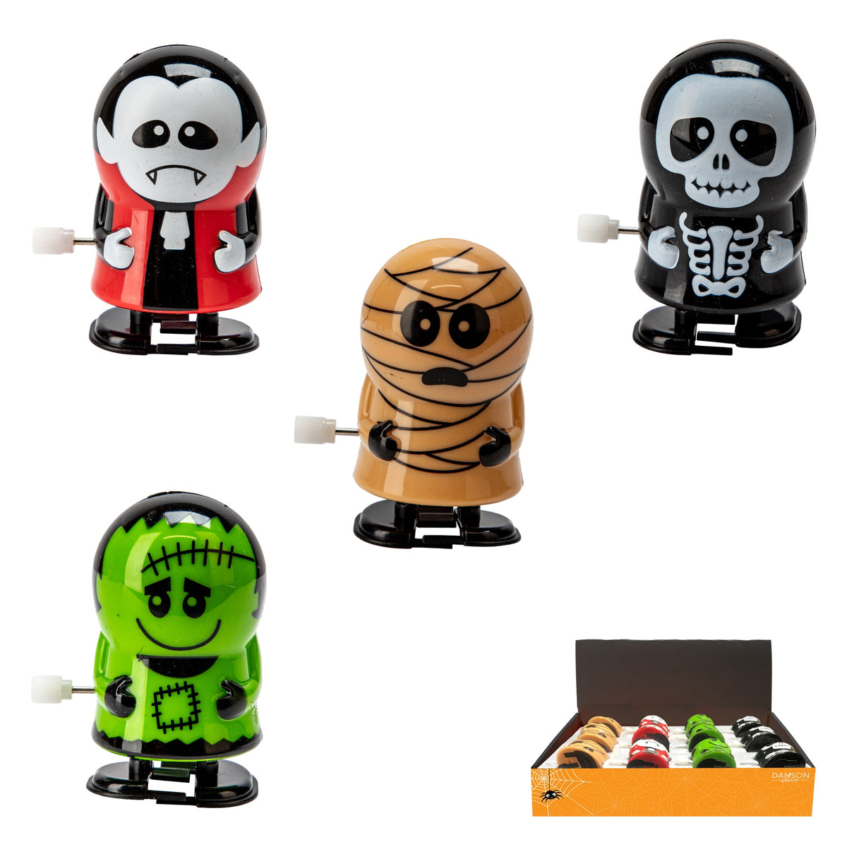 DANSON DECOR Halloween Halloween Mini Plastic Wind-Up Monster, Assortment, 1 Count 62615373788