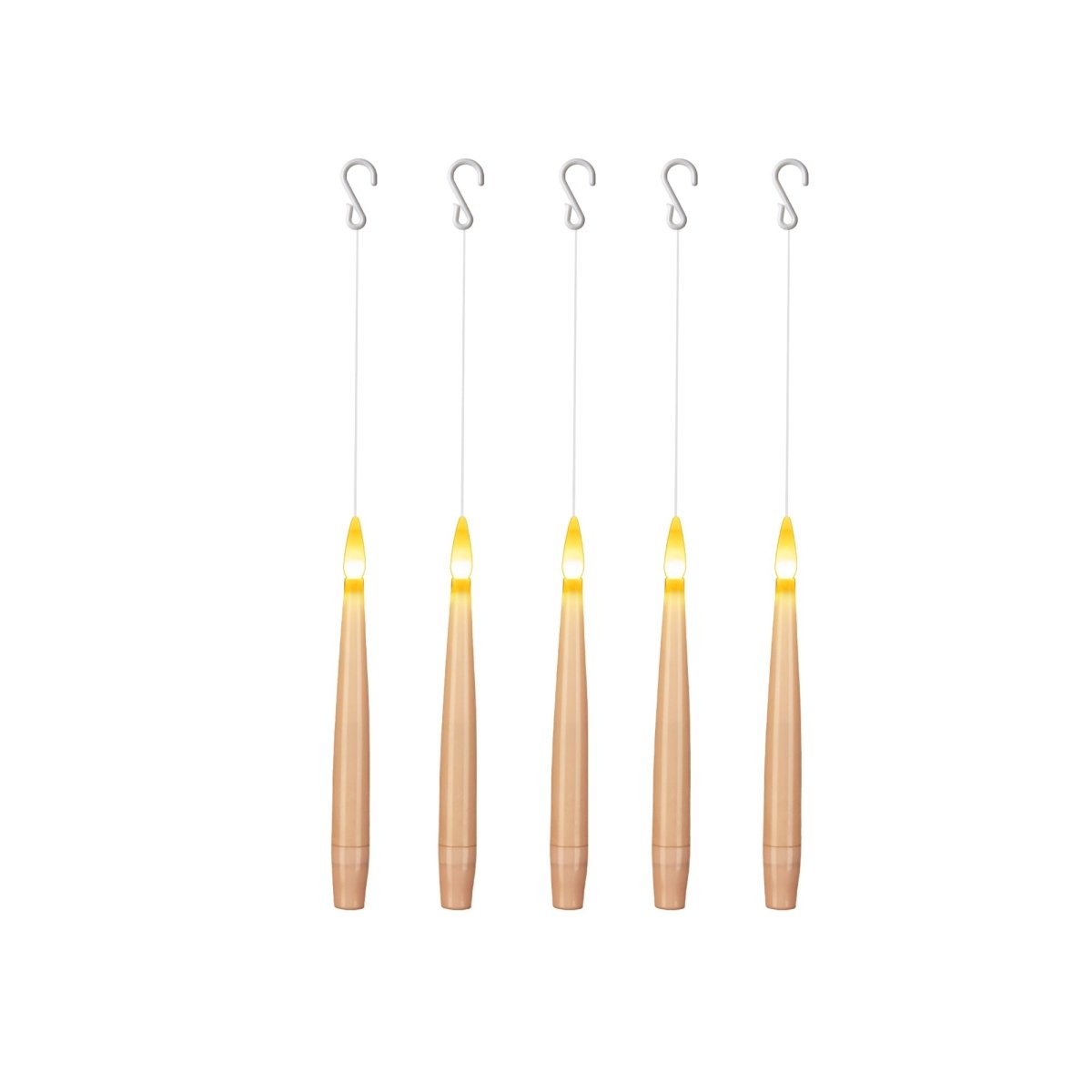 DANSON DECOR Halloween Hanging LED Candles, 5 Count 62615374181