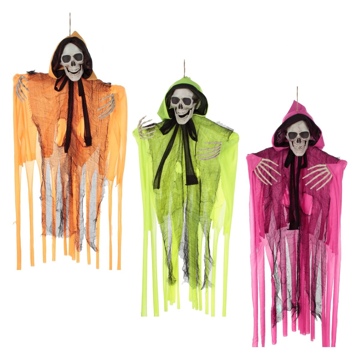 DANSON DECOR Halloween Neon Skeleton,Assortment, 1 Count 62615317362