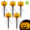 DANSON DECOR Halloween Pumpkin Stakes LED Light, 5 Count 62615364762