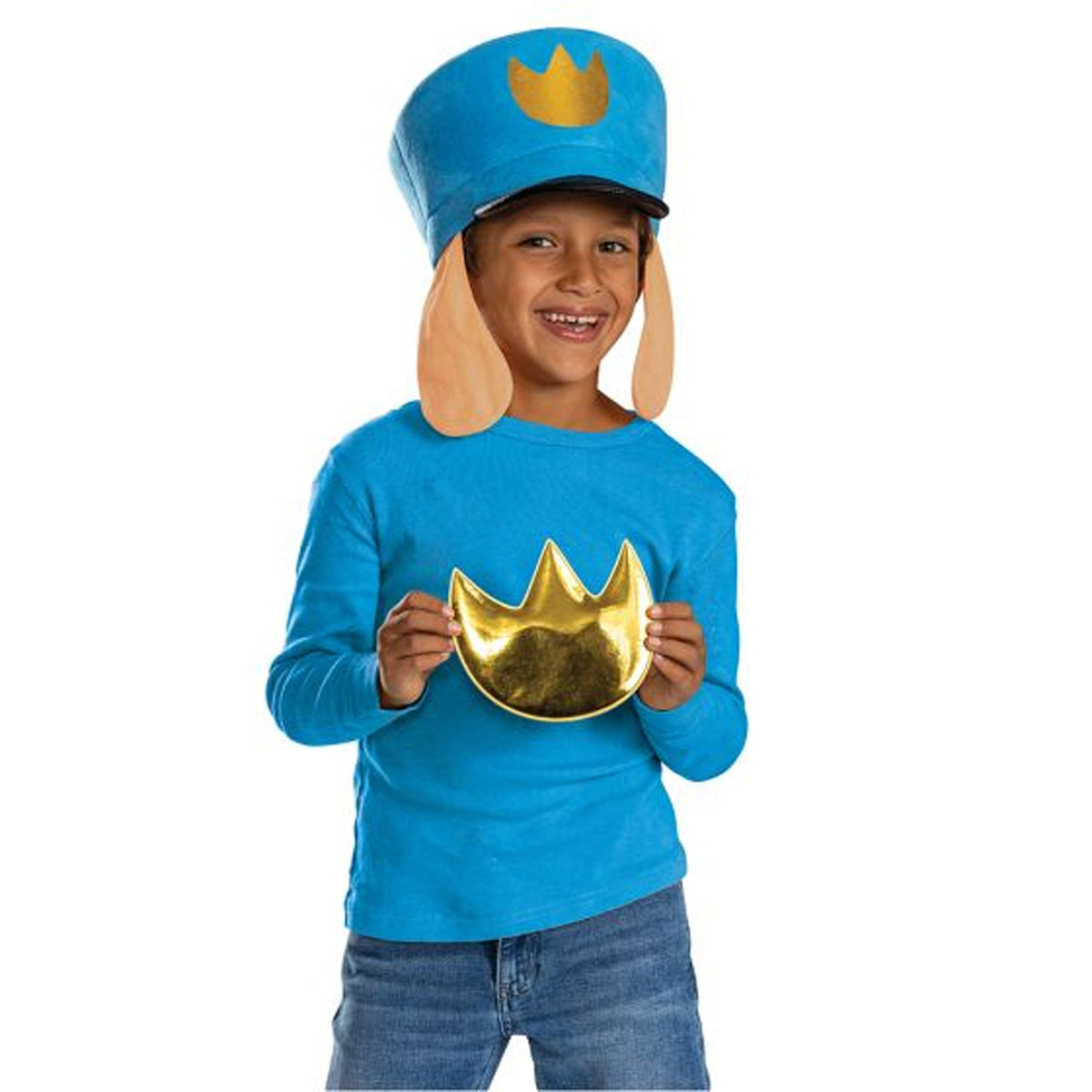 DISGUISE (TOY-SPORT) Costume Accessories Dog Man Costume Kit for Kids, Blue Hat and Decal 192995171909