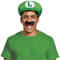 DISGUISE (TOY-SPORT) Costume Accessories Luigi Hat and Mustache for Adults, Super Mario Bros 039897737829