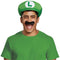 DISGUISE (TOY-SPORT) Costume Accessories Luigi Hat and Mustache for Adults, Super Mario Bros 039897737829