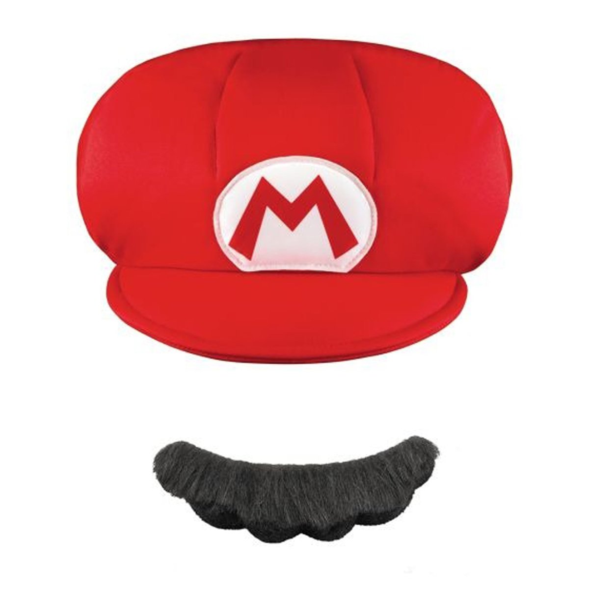Ensemble Chapeau Et Moustache Nintendo Super Mario Bros Pour Halloween Rouge Taille Unique Paq 2 8510055p