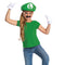 DISGUISE (TOY-SPORT) Costume Accessories Super Mario Bros Luigi Elevated Classic Accessory Kit for Kids, Nintendo 192995187092