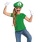 DISGUISE (TOY-SPORT) Costume Accessories Super Mario Bros Luigi Elevated Classic Accessory Kit for Kids, Nintendo