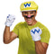 DISGUISE (TOY-SPORT) Costume Accessories Wario Accessory Kit for Adults, Super Mario Bros, Hat, Gloves and Mustache 039897988436
