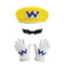 DISGUISE (TOY-SPORT) Costume Accessories Wario Accessory Kit for Adults, Super Mario Bros, Hat, Gloves and Mustache 039897988436