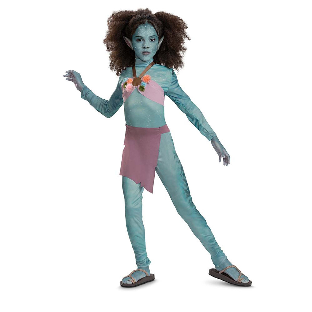 DISGUISE (TOY-SPORT) Costumes Avatar Tsireya Jumpsuit Costume for Kids, Blue Jumpsuit