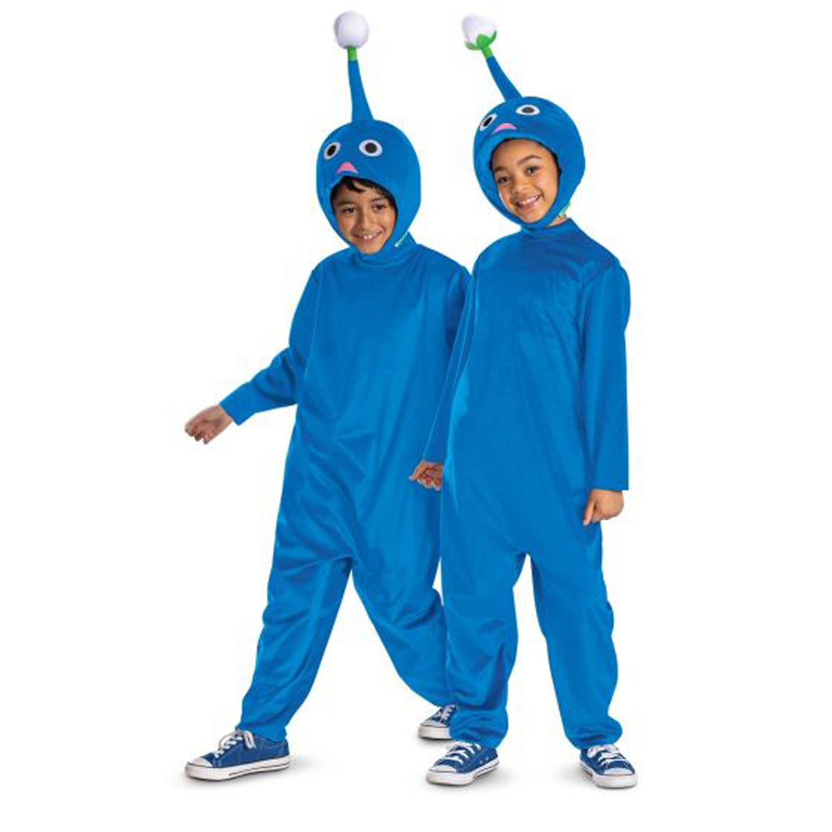 DISGUISE (TOY-SPORT) Costumes Blue Pikmin Classic Costume for Kids, Nintendo, Jumpsuit and Headpiece
