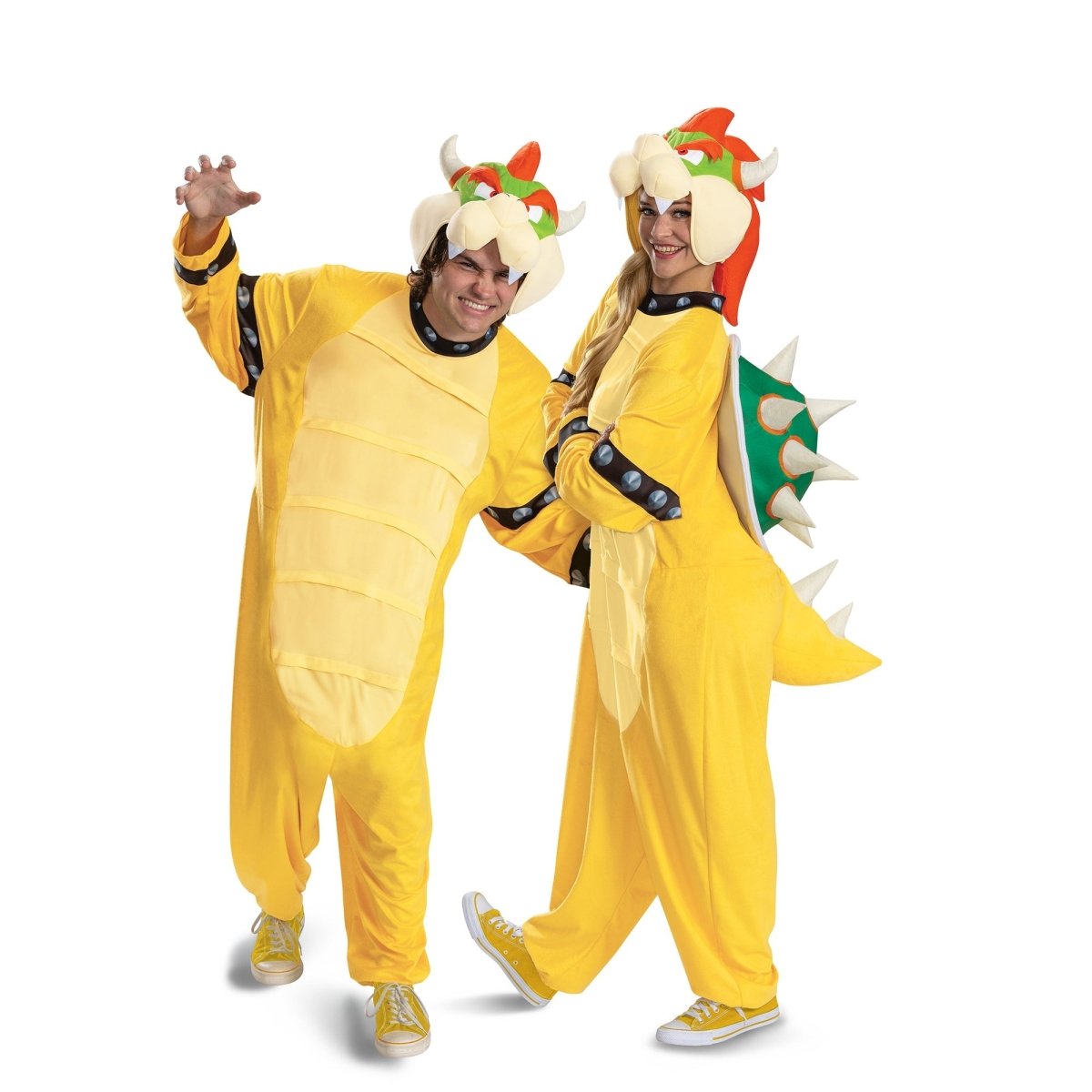 DISGUISE (TOY-SPORT) Costumes Bowser Jumpsuit Costume for Adults, Super Mario Bros, Jumpsuit and Headpiece