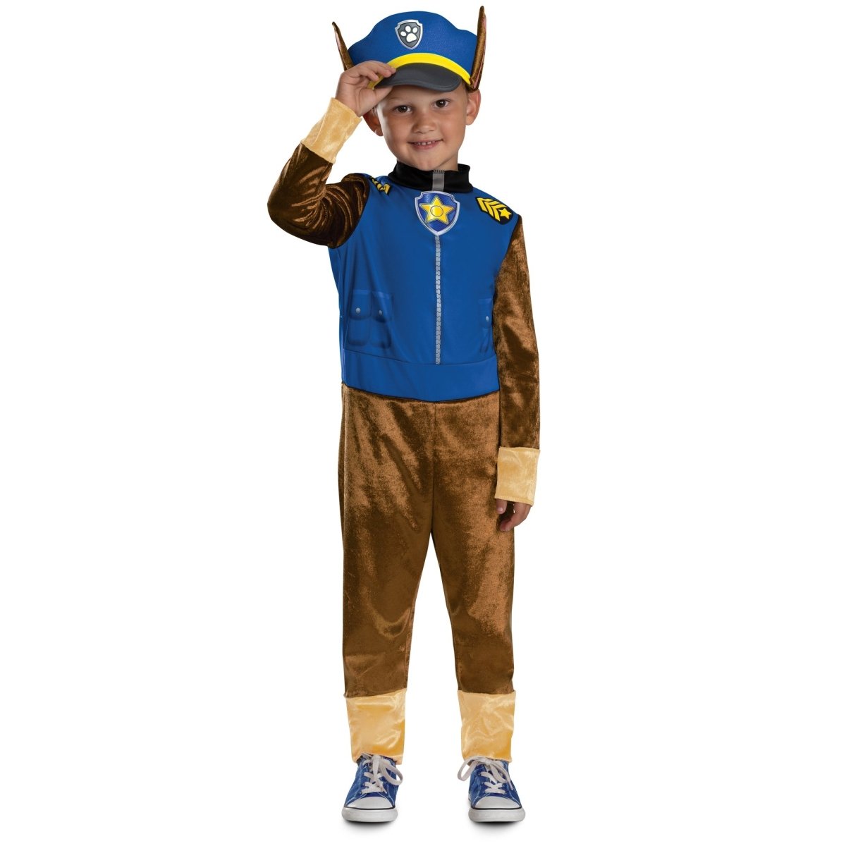 DISGUISE (TOY-SPORT) Costumes Chase Classic Costume for Toddlers, Paw Patrol, Jumpsuit with Tail and Headpiece