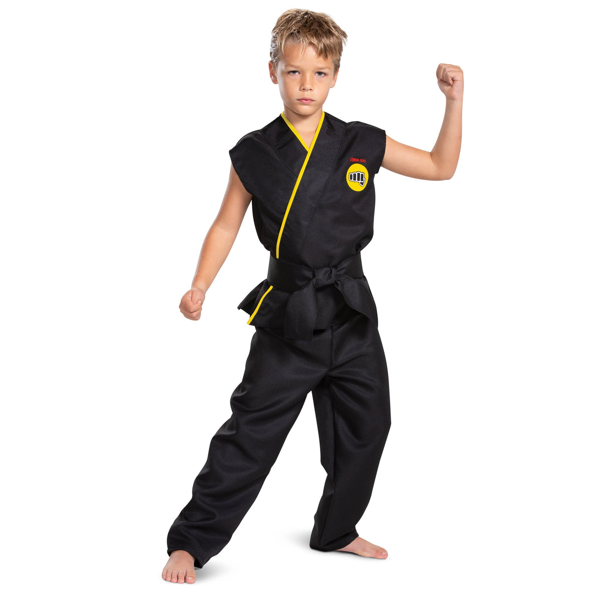 DISGUISE (TOY-SPORT) Costumes Cobra Kai Classic Costume for Kids, Top, Pants and Belt
