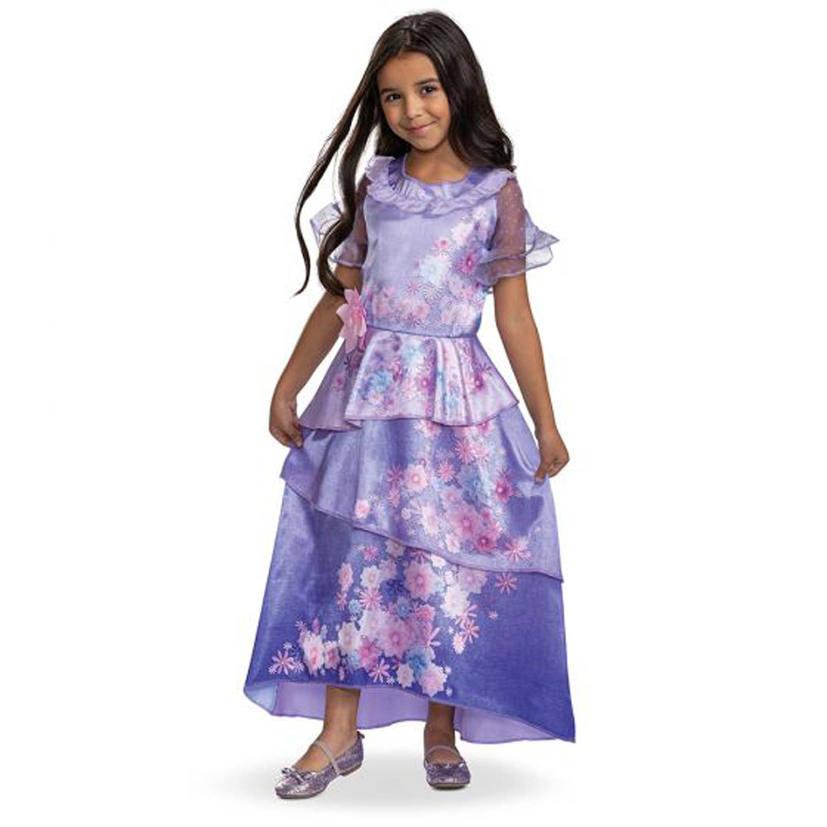 DISGUISE (TOY-SPORT) Costumes Disney Encanto Isabela Classic Dress Costume for Kids, Purple Floral Dress