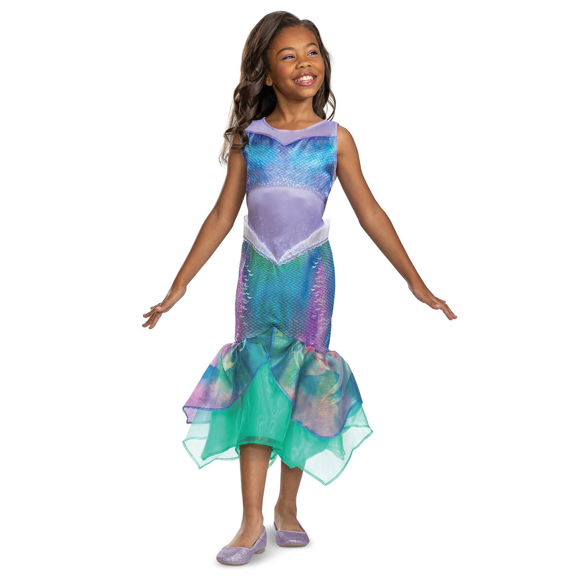 DISGUISE (TOY-SPORT) Costumes Disney Little Mermaid Ariel Classic Dress Costume for Kids, Mermaid Dress