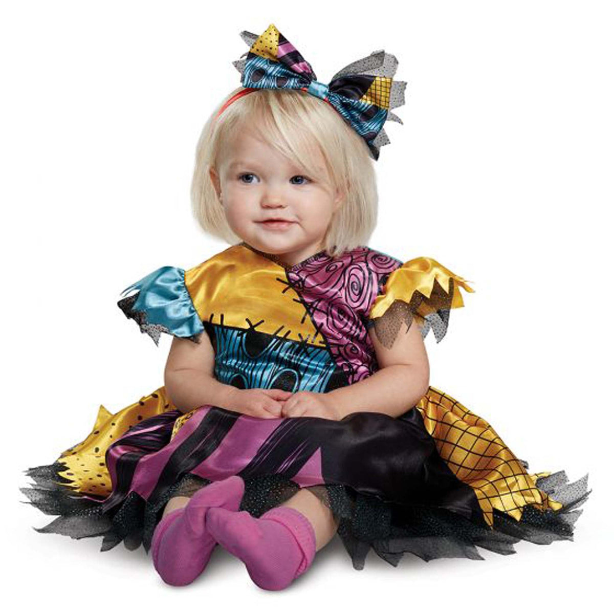 DISGUISE (TOY-SPORT) Costumes Disney Nightmare Before Christmas Sally Dress Costume for Babies and Toddlers, Patchwork Dress
