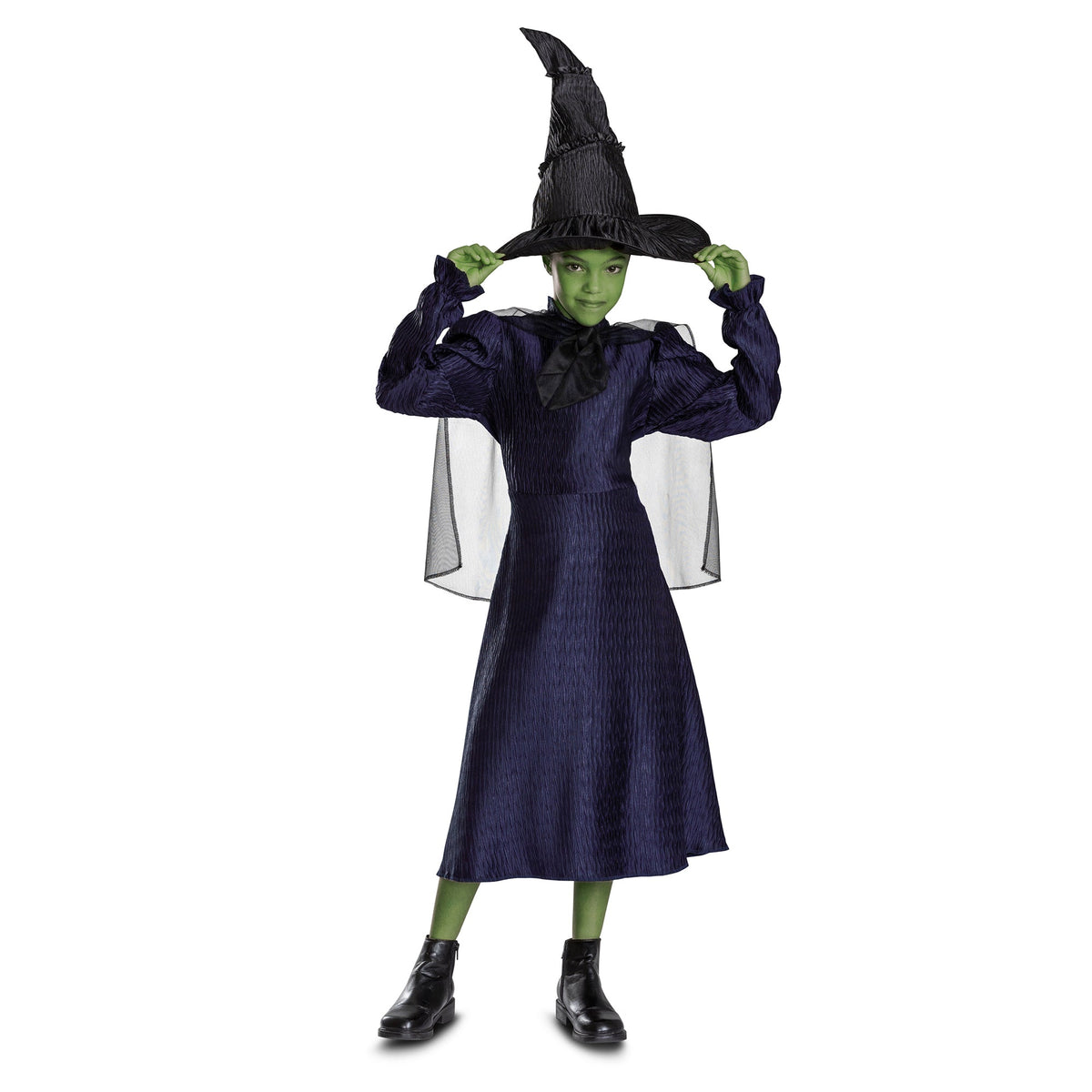 DISGUISE (TOY-SPORT) Costumes Elphaba Classic Costume for Kids, Wicked, Dress, Cape and Hat