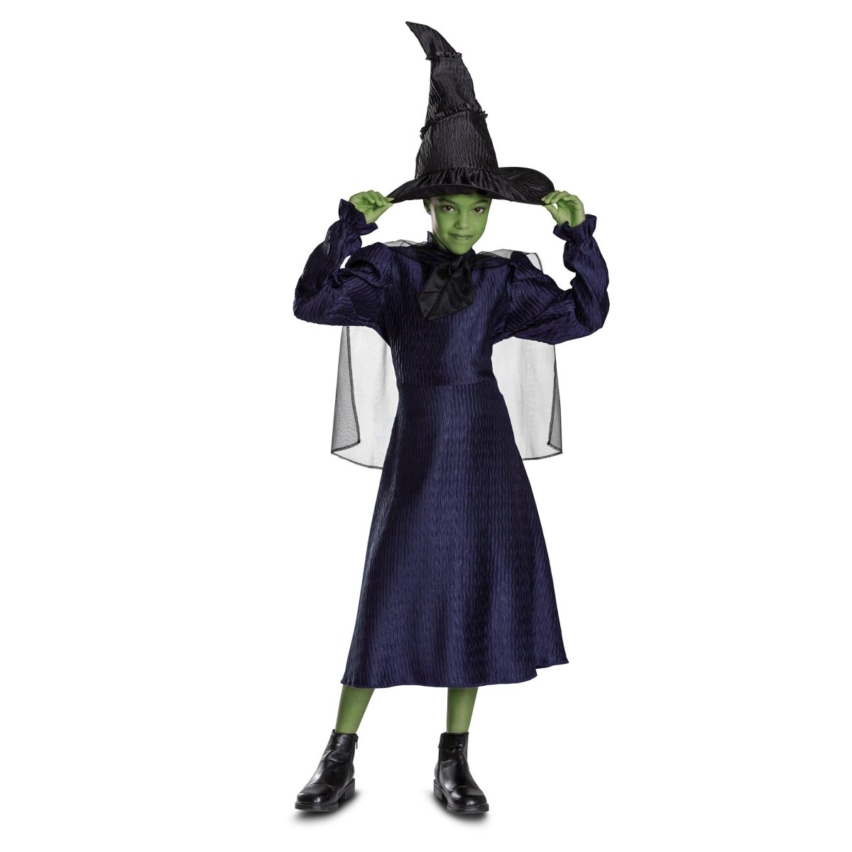 DISGUISE (TOY-SPORT) Costumes Elphaba Classic Costume for Kids, Wicked, Dress, Cape and Hat