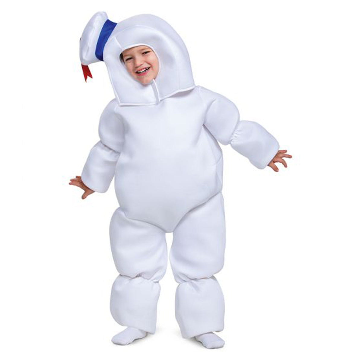 DISGUISE (TOY-SPORT) Costumes Ghostbusters Mini Puft Costume for Toddlers, Padded Jumpsuit with Headpiece 192995120303
