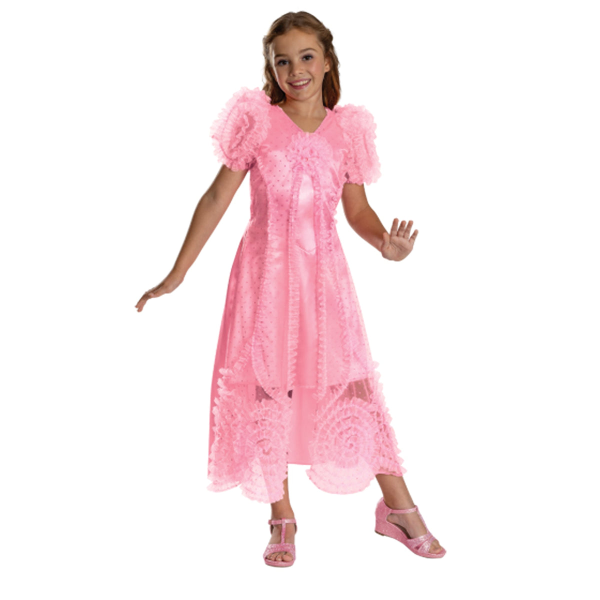 DISGUISE (TOY-SPORT) Costumes Glinda Popular Pink Dress Costume for Kids, Wicked