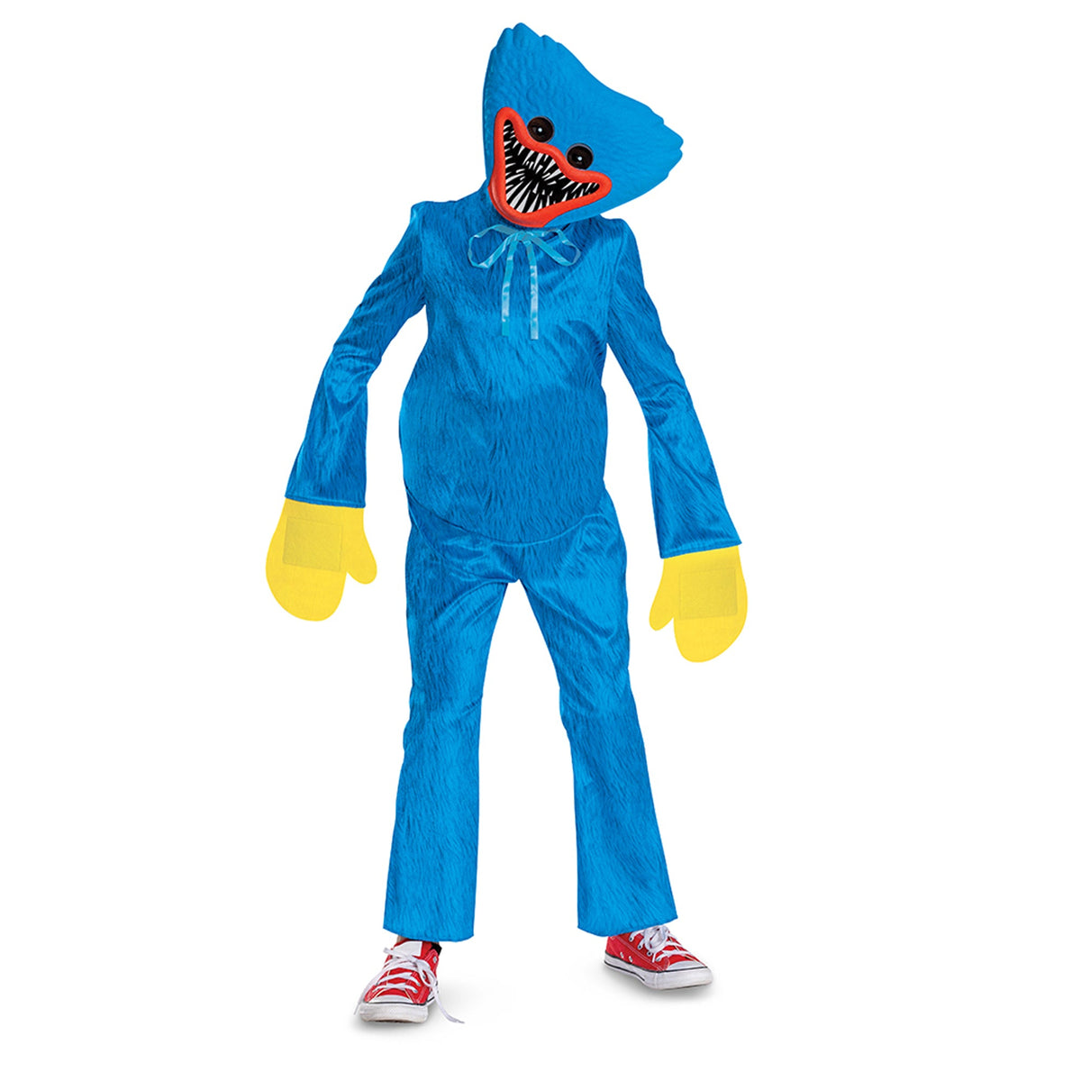 DISGUISE (TOY-SPORT) Costumes Huggy Wuggy Classic Costume for Kids, Poppy Playtime, Jumpsuit with Hands and Mask
