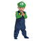 DISGUISE (TOY-SPORT) Costumes Luigi Posh Costume for Toddlers, Super Mario Bros, Jumpsuit and hat