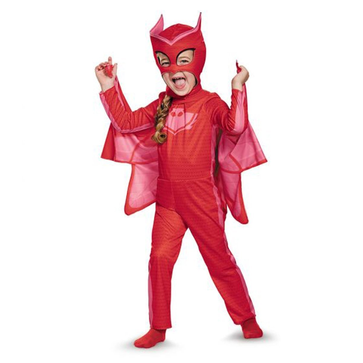 DISGUISE (TOY-SPORT) Costumes Owlette Costume for Toddlers, Pj Masks, Pink Jumpsuit