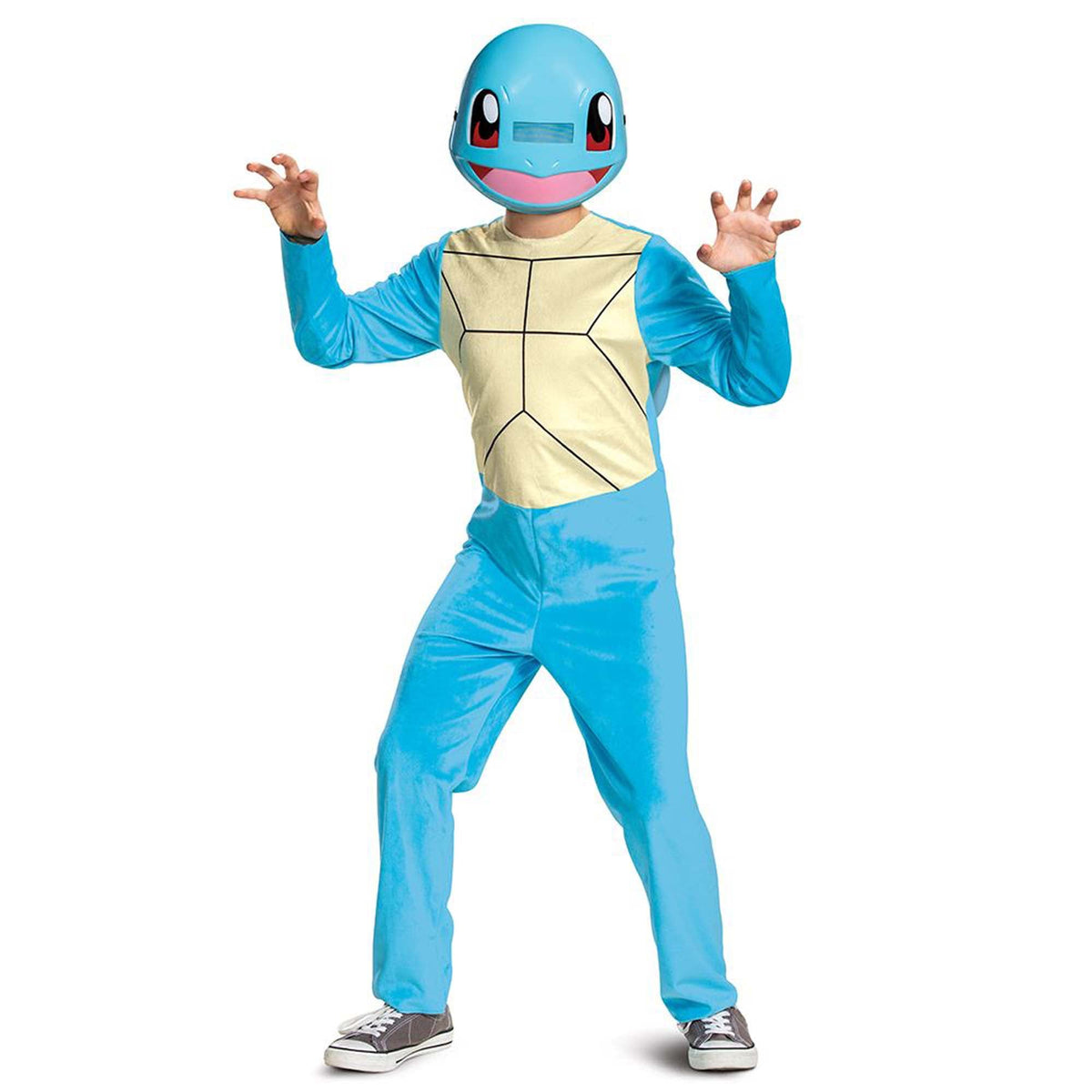 DISGUISE (TOY-SPORT) Costumes Pokémon Squirtle Jumpsuit Costume for Kids, Blue Jumpsuit