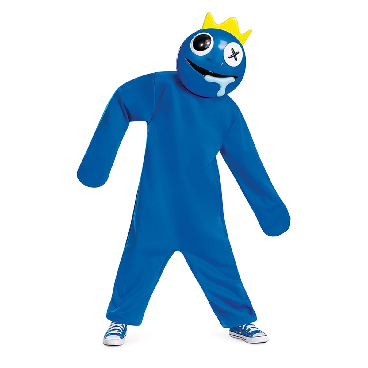 DISGUISE (TOY-SPORT) Costumes Rainbow Friends Blue Classic Costume for Kids, Blue Jumpsuit
