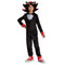 DISGUISE (TOY-SPORT) Costumes Shadow Costume for Kids, Sonic the Hedgehog, Black Hooded Jumpsuit