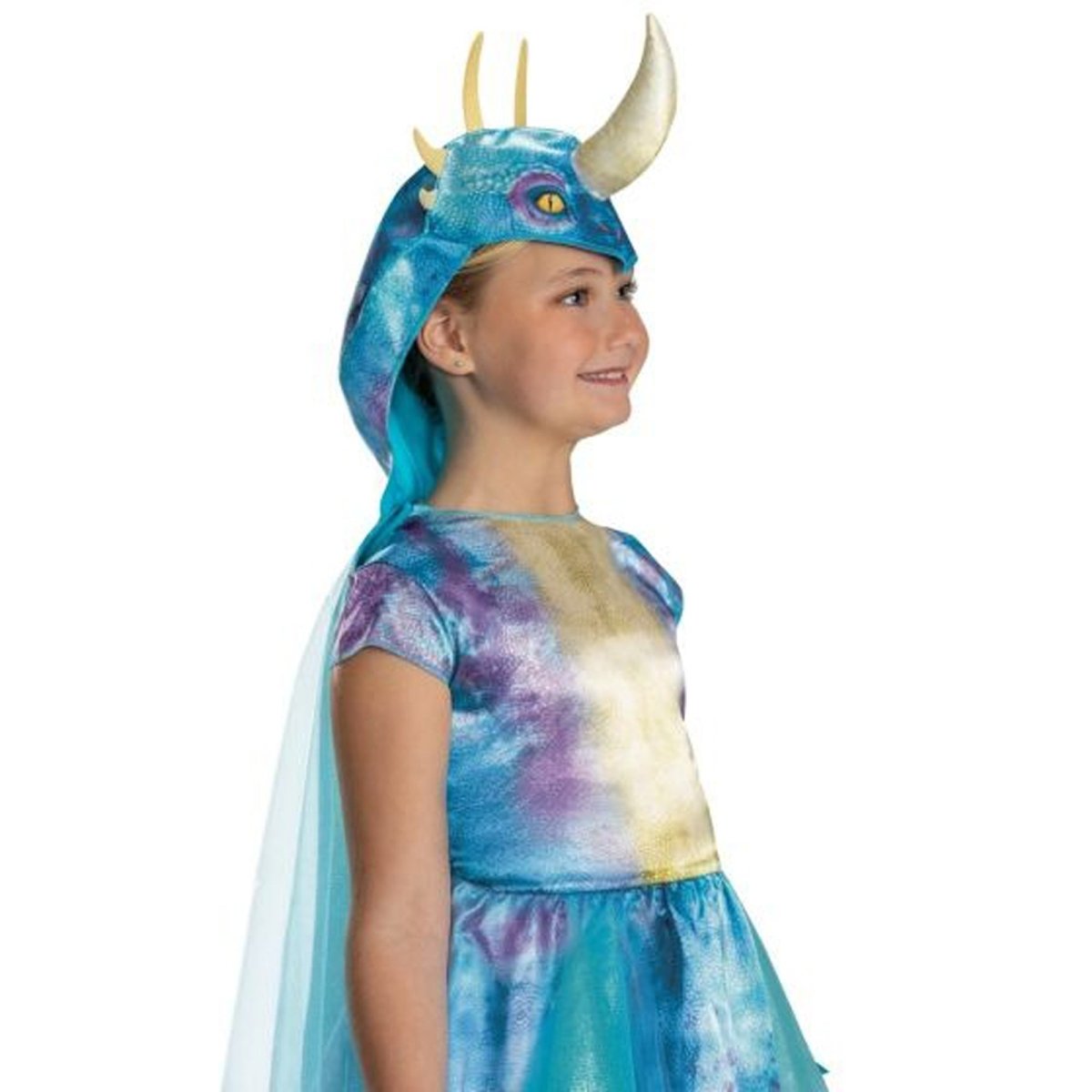 Cape Cosplay Enfant Bleu Océan – Plage, Coquillages, Étoile De Mer – Capuche – Halloween, Carnaval, Jeux De Rôle