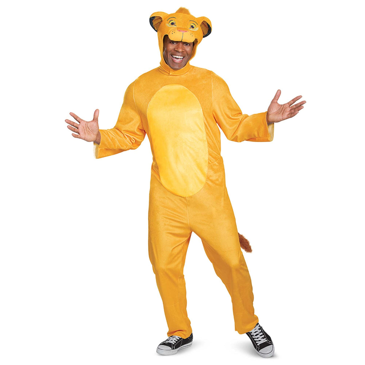 DISGUISE (TOY-SPORT) Costumes The Lion King Simba Costume for Adults, Disney, Yellow Jumpsuit