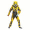 DISGUISE (TOY-SPORT) Costumes Transformers Bumblebee Muscle Jumpsuit Costume for Kids, Yellow Muscle Jumpsuit